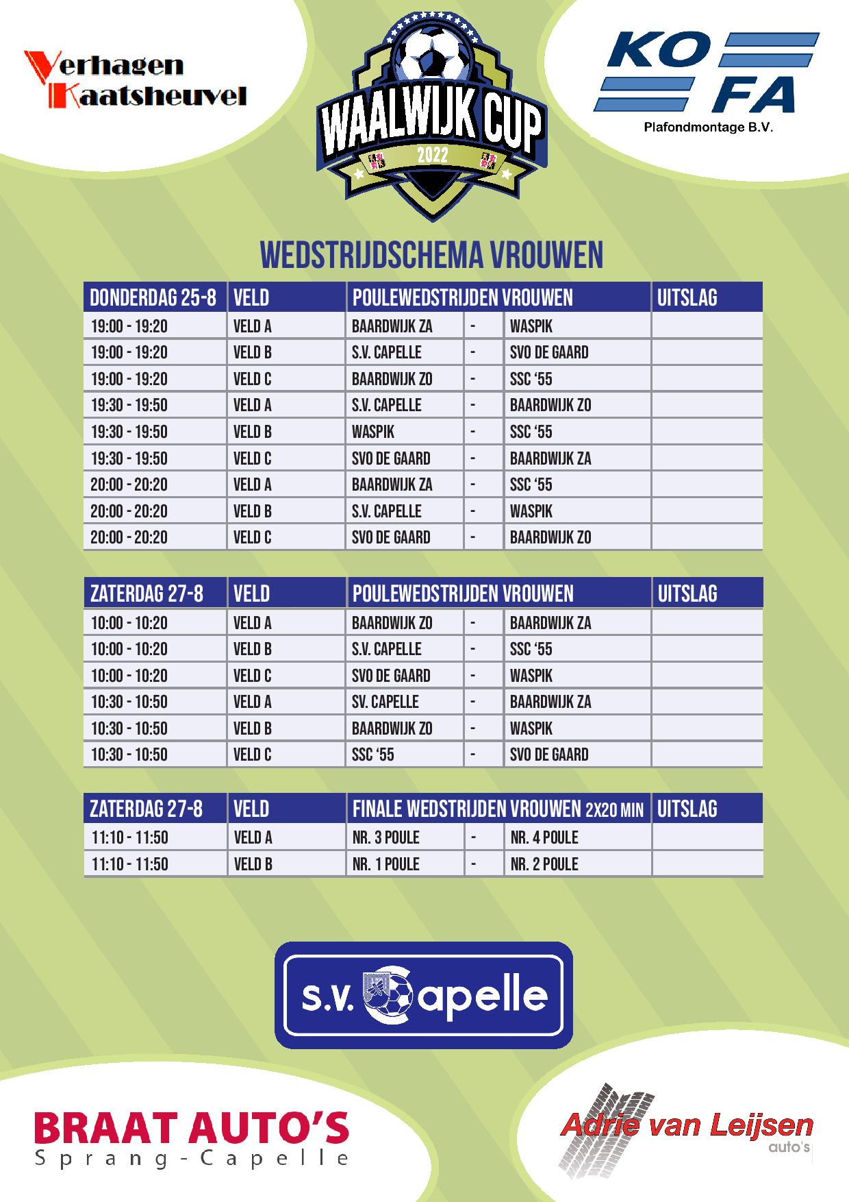 Waalwijk cup wedstrijdschema flyer A4 page 002