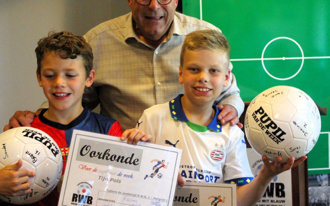 Pupillen van de Week stralen bij R.W.B. 1