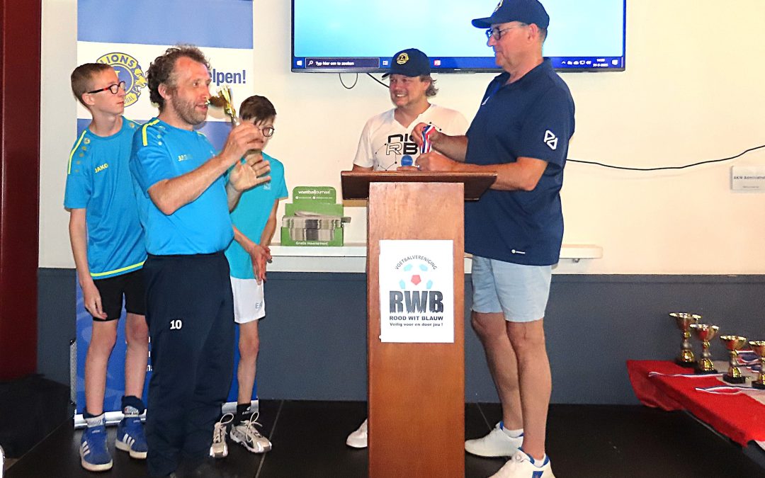 R.W.B. Lionsclub Waalwijk G-Toernooi met sportiviteit en Vriendschap op de Eerste Plaats.