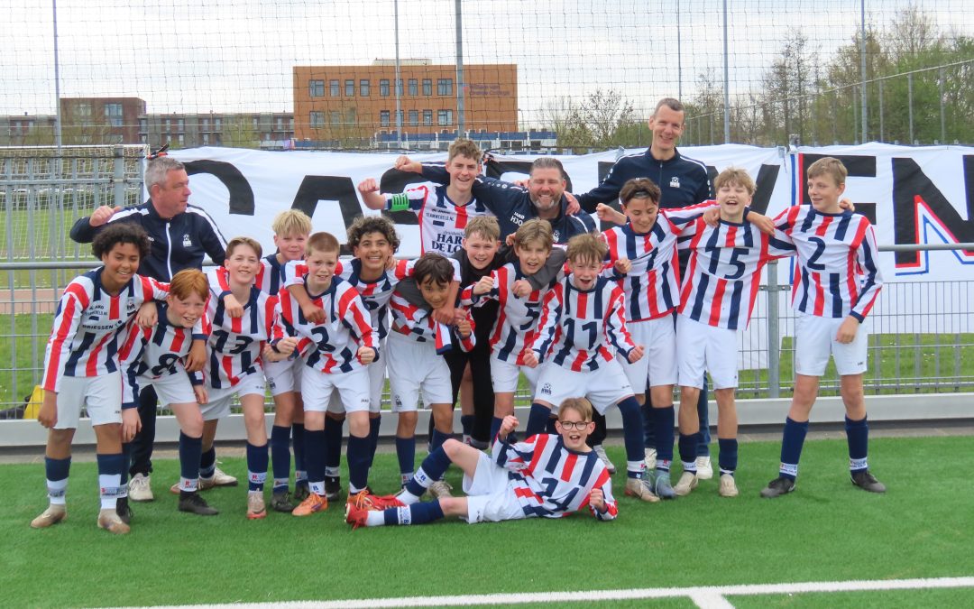 RWB JO13-1 plaatst zich voor bekerfinale na spannende halve finale.