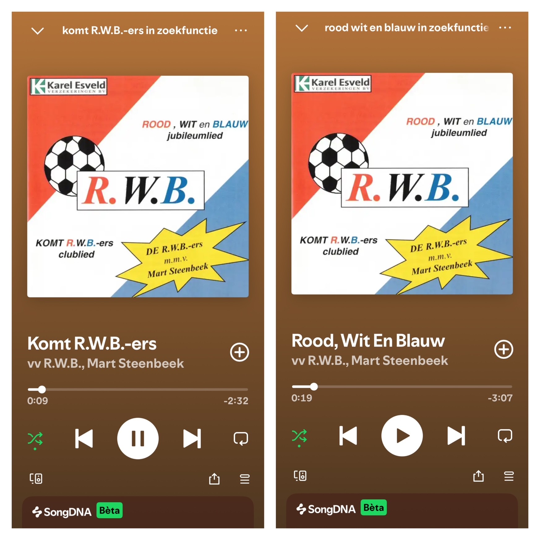 De RWB-liederen staan op Spotify!