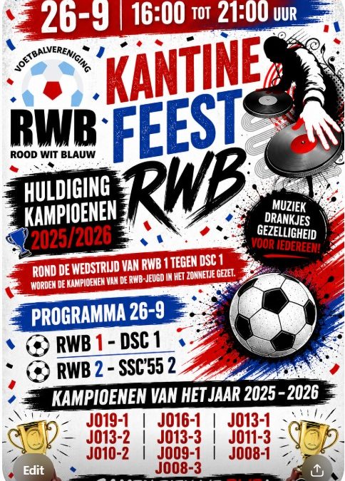 Kampioenen van het seizoen 2025-2026.
