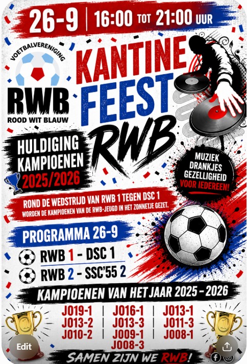 Kampioenen van het seizoen 2025-2026.
