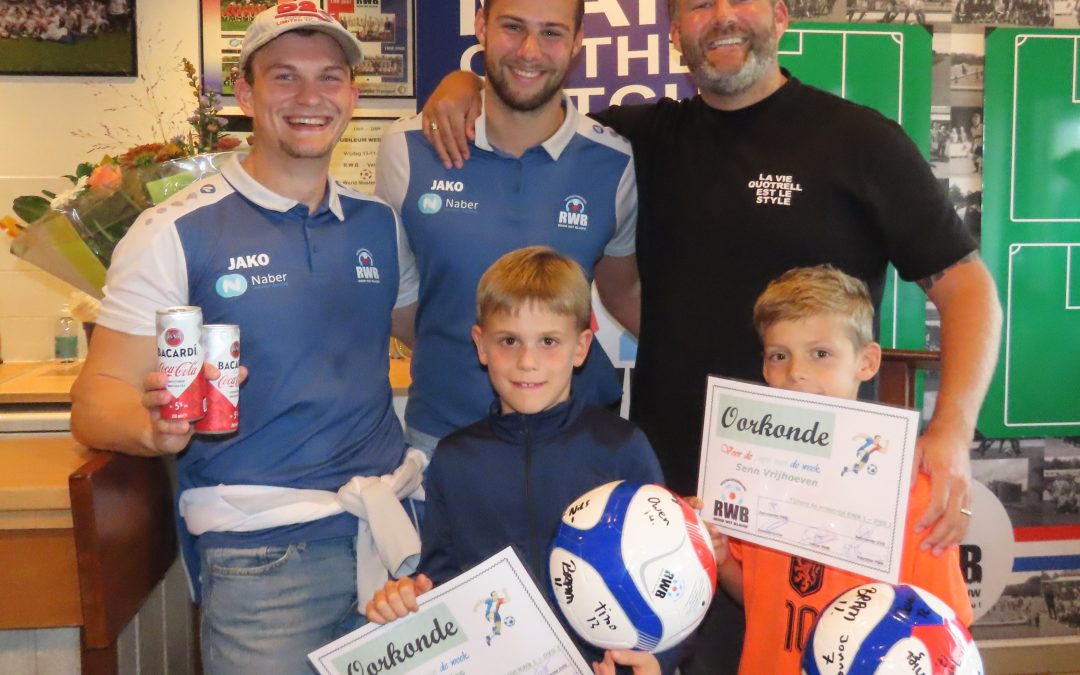 Raf de Vries en Senn Vrijhoeven Pupillen van de Week, Owen Kogels Man of the Match.